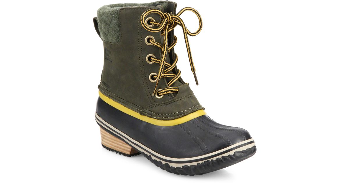 sorel slimpack ii lace duck boot